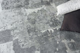Exquisite Rugs Papyrus 6801 Gray Wool/Bamboo Silk handloomed 3' x 2' Area Rug