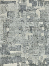 Exquisite Rugs Papyrus 6803 Gray Wool/Bamboo Silk handloomed 3' x 2' Area Rug