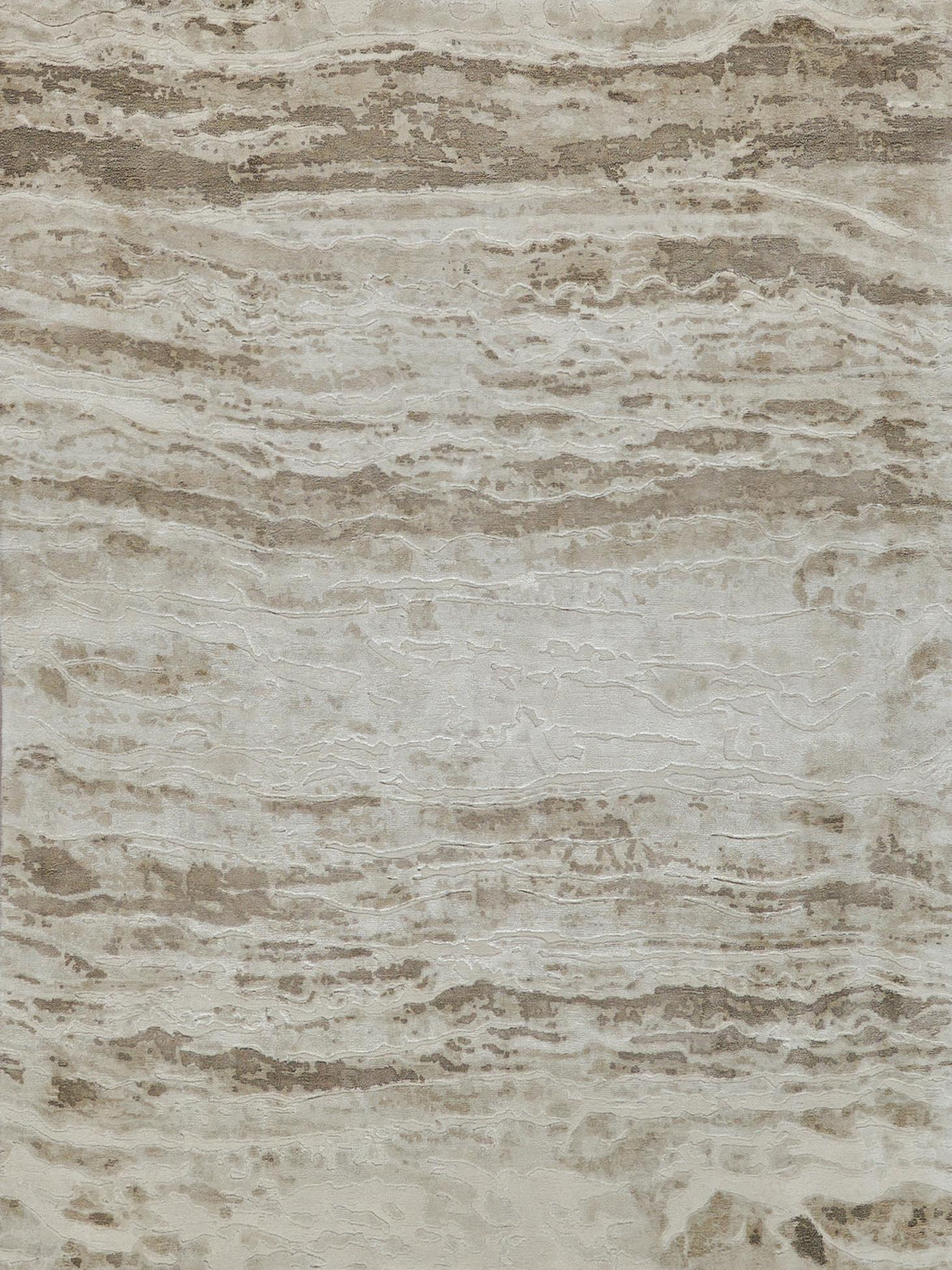 Exquisite Rugs Travertine 6805 Beige Wool/Bamboo Silk handloomed 6' x 4' Area Rug