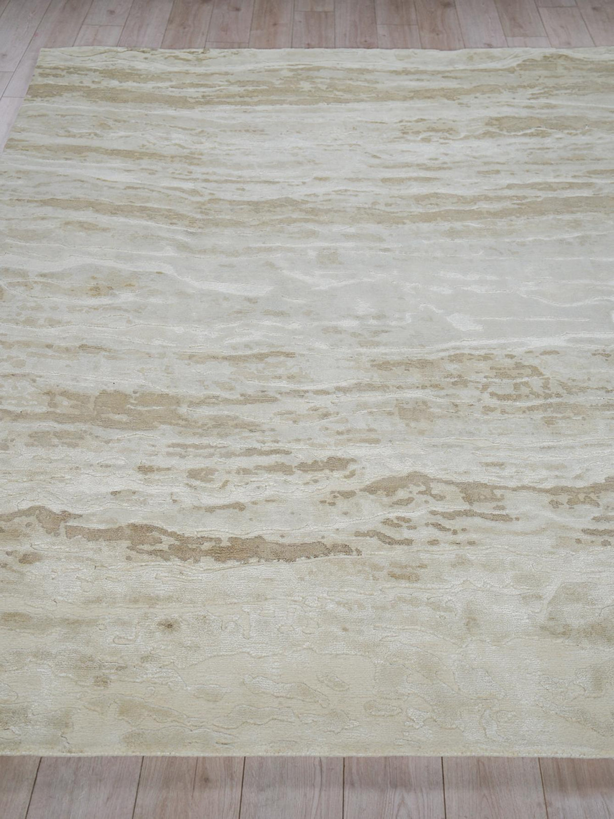 Exquisite Rugs Travertine 6805 Beige Wool/Bamboo Silk handloomed 6' x 4' Area Rug
