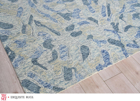 Exquisite Rugs The Met X Exquisite Rugs Botanica 6808 Blue/Ivory/Multi 14' x 18' Area Rug