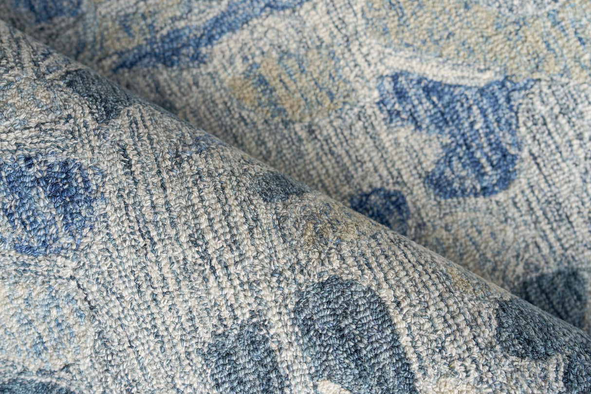 Exquisite Rugs Botanica 6808 Blue/Ivory/Multi New Zealand Wool hand-tufted 6' x 4' Area Rug