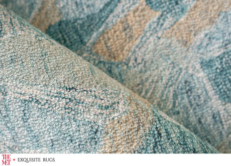 Exquisite Rugs The Met X Exquisite Rugs Botanica 6809 Turquoise/Ivory/Multi 14' x 18' Area Rug