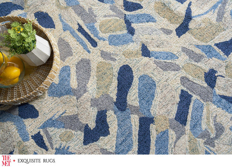 Exquisite Rugs The Met X Exquisite Rugs Botanica 6810 Navy/Ivory/Multi 14' x 18' Area Rug