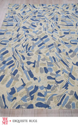 Exquisite Rugs The Met X Exquisite Rugs Botanica 6810 Navy/Ivory/Multi 2' x 3' Area Rug