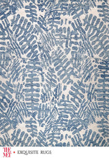 Exquisite Rugs The Met X Exquisite Rugs Botanica 6813 Blue/Ivory 2' x 3' Area Rug