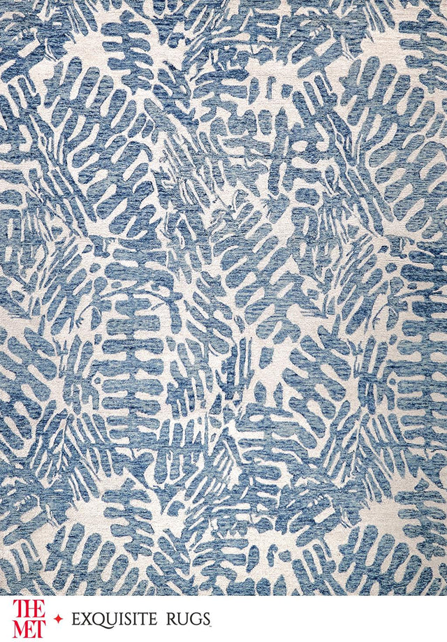 Exquisite Rugs The Met X Exquisite Rugs Botanica 6813 Blue/Ivory 2' x 3' Area Rug