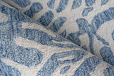 Exquisite Rugs Botanica 6813 Blue/Ivory New Zealand Wool hand-tufted 3' x 2' Area Rug