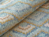 Exquisite Rugs Bargello Hand Tufted New Zealand Wool in 6814 Light Blue/Multi 6' x 9' Area Rug