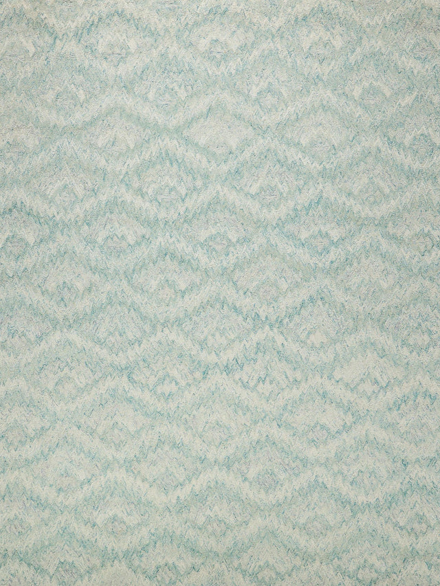 Exquisite Rugs Bargello Hand Tufted New Zealand Wool in 6816 Turquoise 6' x 9' Area Rug
