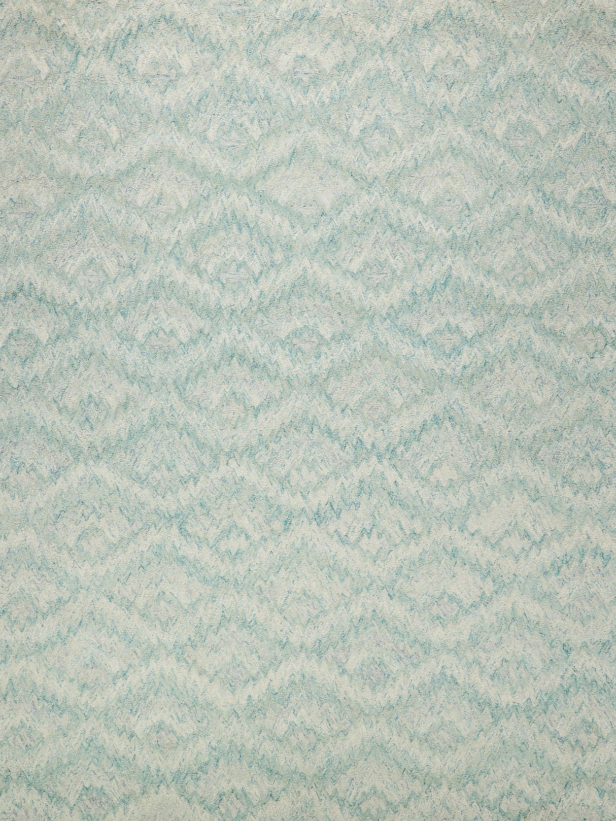 Exquisite Rugs Bargello Hand Tufted New Zealand Wool in 6816 Turquoise 8' x 10' Area Rug