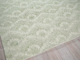 Exquisite Rugs Bargello Hand Tufted New Zealand Wool in 6817 Light Green 8' x 10' Area Rug