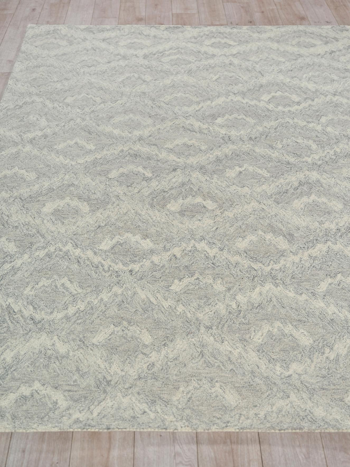 Exquisite Rugs Bargello Hand Tufted New Zealand Wool in 6818 Gray 10' x 14' Area Rug