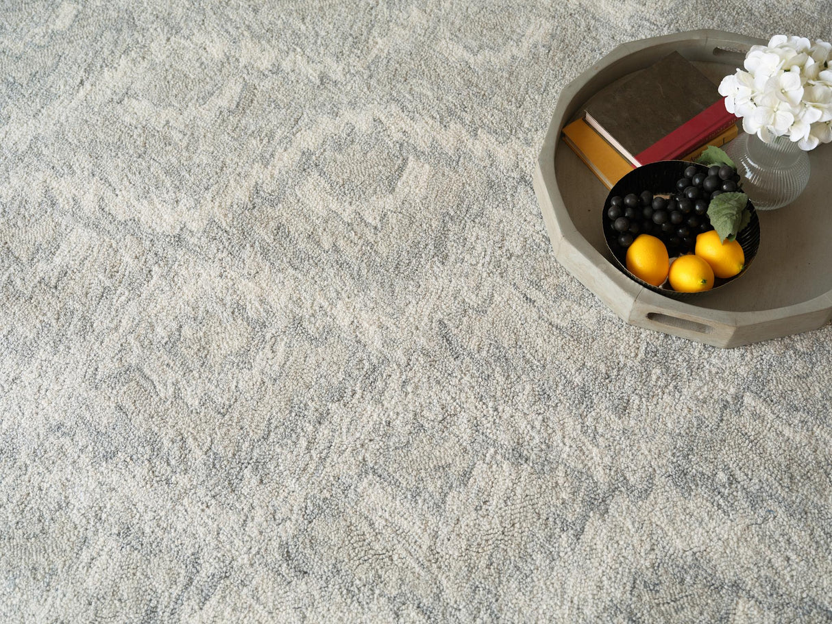 Exquisite Rugs Bargello Hand Tufted New Zealand Wool in 6818 Gray 10' x 14' Area Rug