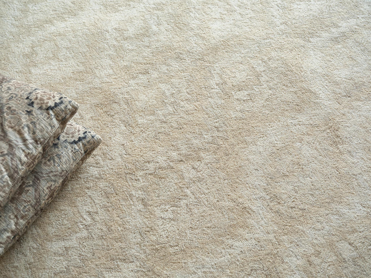 Exquisite Rugs Bargello Hand Tufted New Zealand Wool in 6819 Beige 10' x 14' Area Rug