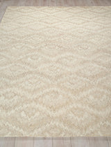 Exquisite Rugs Bargello Hand Tufted New Zealand Wool in 6819 Beige 9' x 12' Area Rug