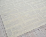 Exquisite Rugs Park City Hand Tufted New Zealand Wool in 6842 Silver/Ivory 10' x 14' Area Rug