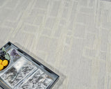 Exquisite Rugs Park City Hand Tufted New Zealand Wool in 6842 Silver/Ivory 10' x 14' Area Rug