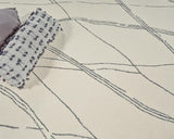 Exquisite Rugs Tangiers Handmade Hand-tufted New Zealand Wool on Canvas 6861 Ivory/Black 16' x 14' Area Rug