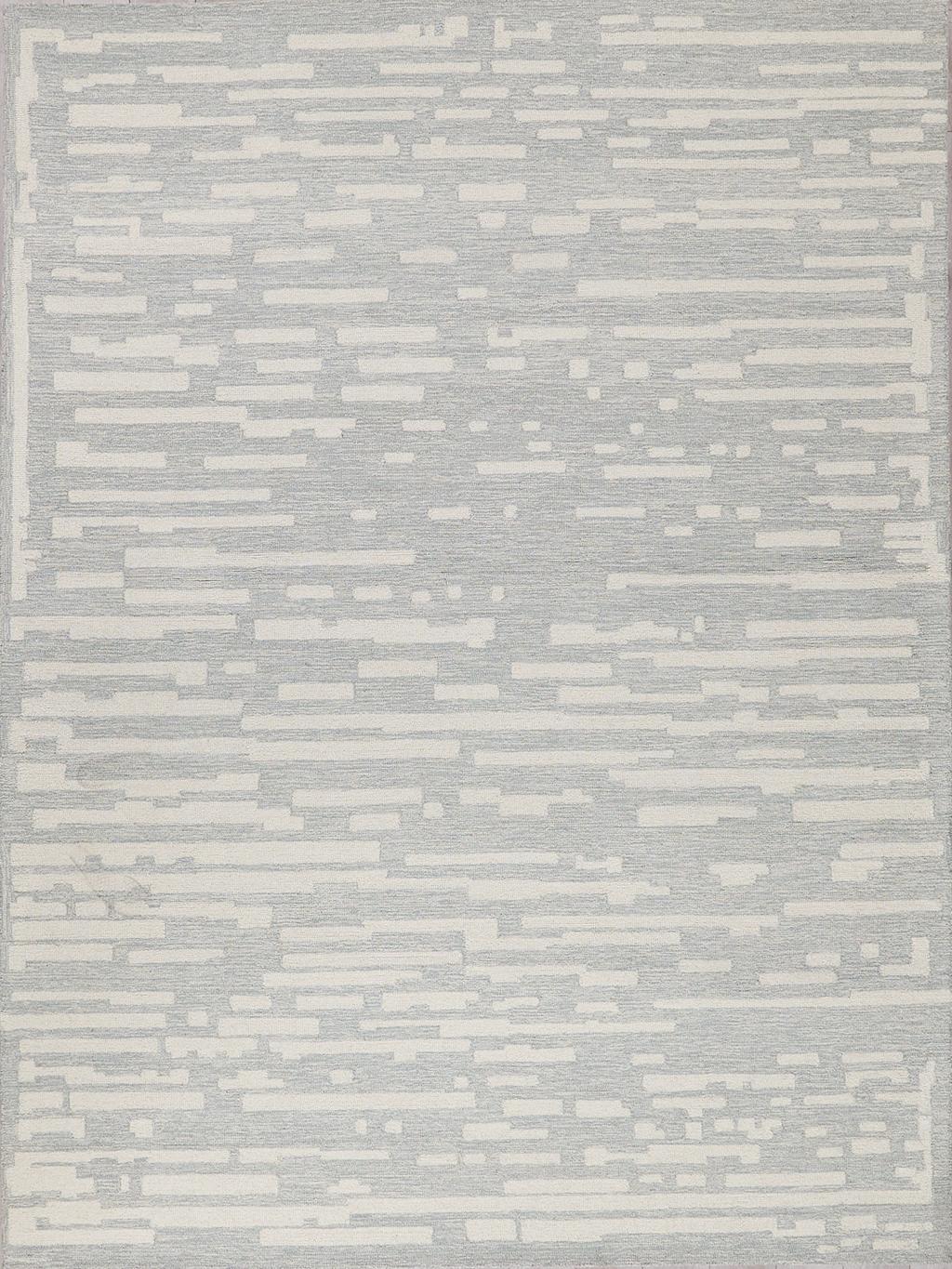 Exquisite Rugs Exquisite Rugs Carmel Handmade Hand-tufted New Zealand Wool on Canvas 6871 Light Gray/Ivory 14' x 18' Area Rug
