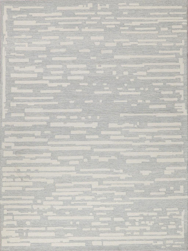Exquisite Rugs Exquisite Rugs Carmel Handmade Hand-tufted New Zealand Wool on Canvas 6871 Light Gray/Ivory 14' x 18' Area Rug