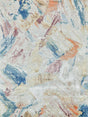 Exquisite Rugs Floor Art Hand-Knotted Bamboo Silk 6880 Silver/Blush 4' x 6' Area Rug