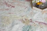 Exquisite Rugs Floor Art Hand-Knotted Bamboo Silk 6880 Silver/Blush 4' x 6' Area Rug
