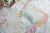 Exquisite Rugs Floor Art Hand-Knotted Bamboo Silk 6880 Silver/Blush 4' x 6' Area Rug