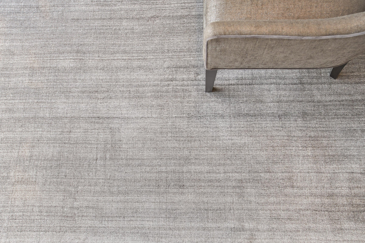 Exquisite Rugs Ambrose Hand Tufted Wool/Bamboo Silk in 6974 Gray 8' x 10' Area Rug