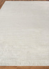 Exquisite Rugs Ambrose Hand Tufted Wool/Bamboo Silk in 6975 Ivory/Gray 8' x 10' Area Rug