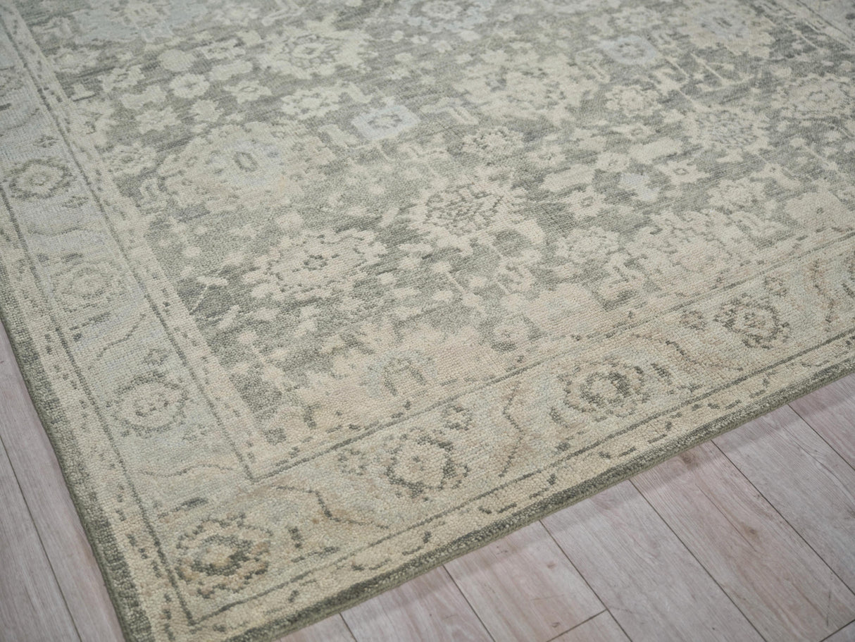 Exquisite Rugs Verano Hand Knotted New Zealand Wool in 7128 Graphite/Fog 2' x 3' Area Rug