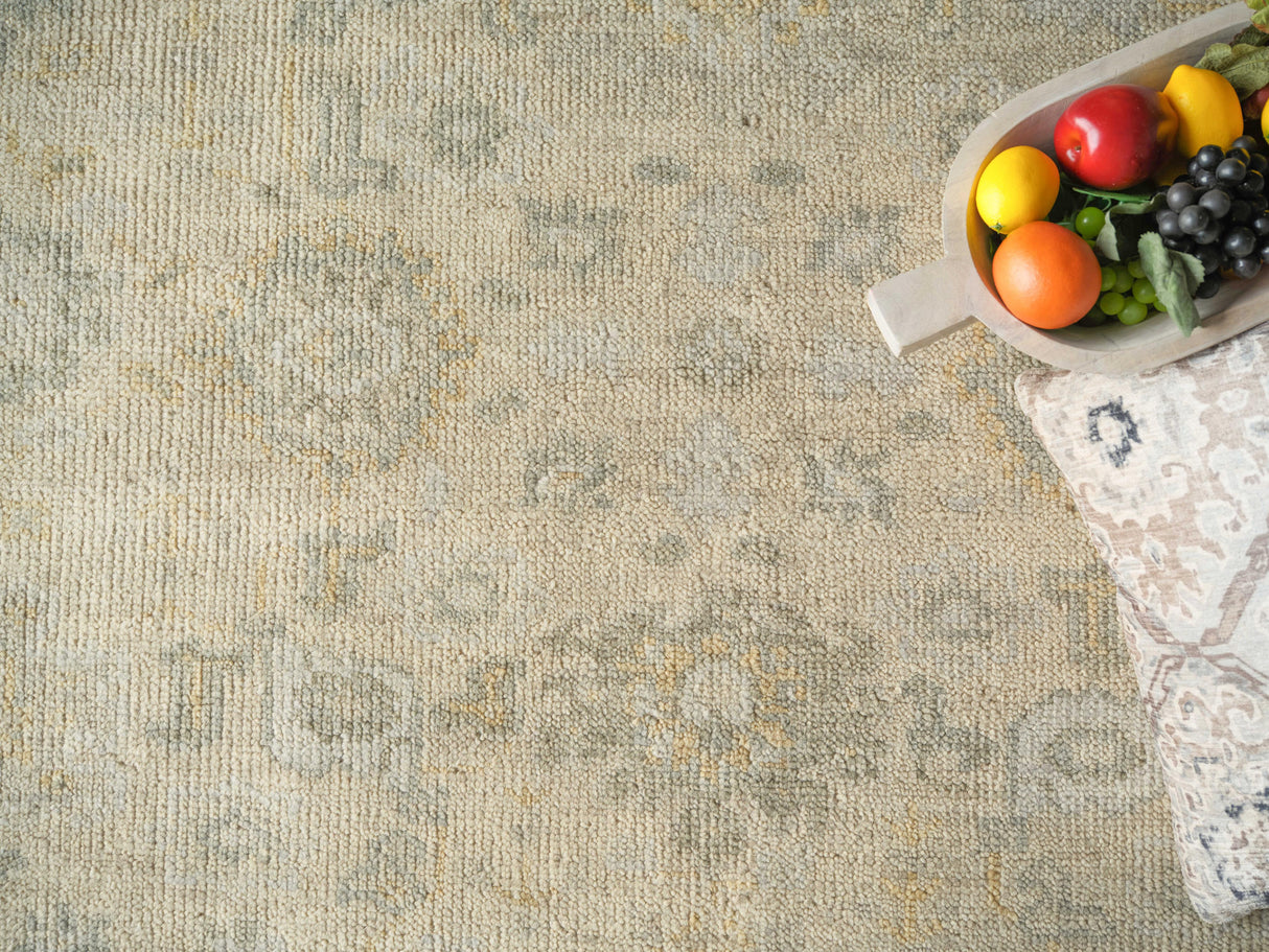 Exquisite Rugs Verano Hand Knotted New Zealand Wool in 7129 Ivory/Silver 2' x 3' Area Rug