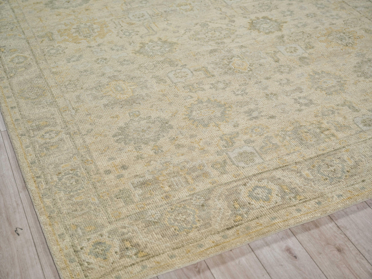 Exquisite Rugs Verano Hand Knotted New Zealand Wool in 7129 Ivory/Silver 2' x 3' Area Rug