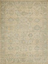 Exquisite Rugs Verano Hand Knotted New Zealand Wool in 7129 Ivory/Silver 2' x 3' Area Rug