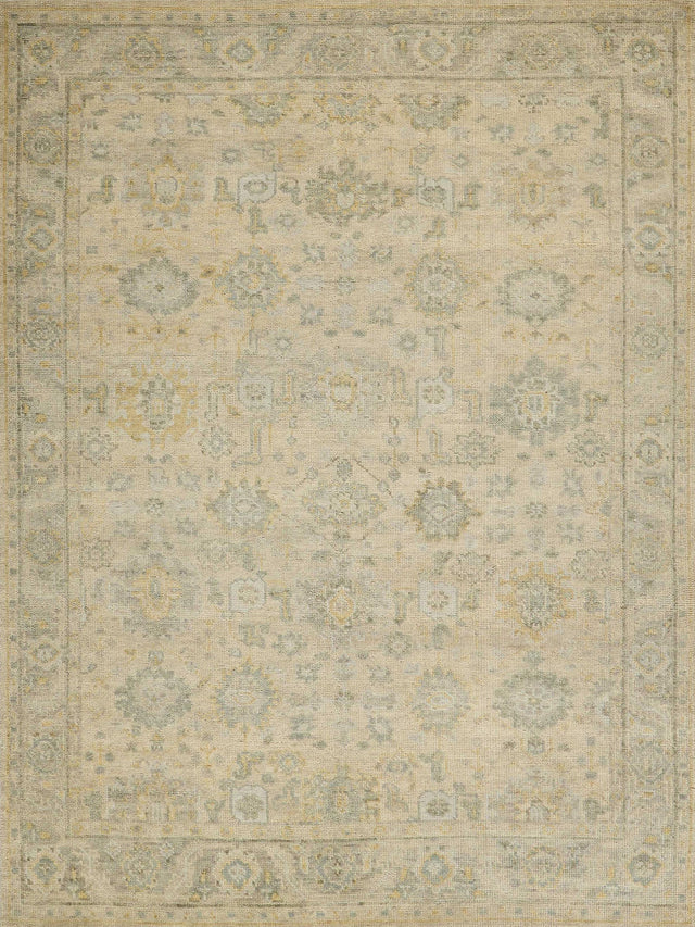 Exquisite Rugs Verano Hand Knotted New Zealand Wool in 7129 Ivory/Silver 2' x 3' Area Rug