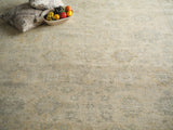 Exquisite Rugs Verano Hand Knotted New Zealand Wool in 7129 Ivory/Silver 2' x 3' Area Rug