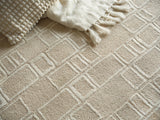 Exquisite Rugs Exquisite Rugs Soho Handmade Hand Tufted New Zealand Wool 7136 Beige/Ivory 14' x 18' Area Rug
