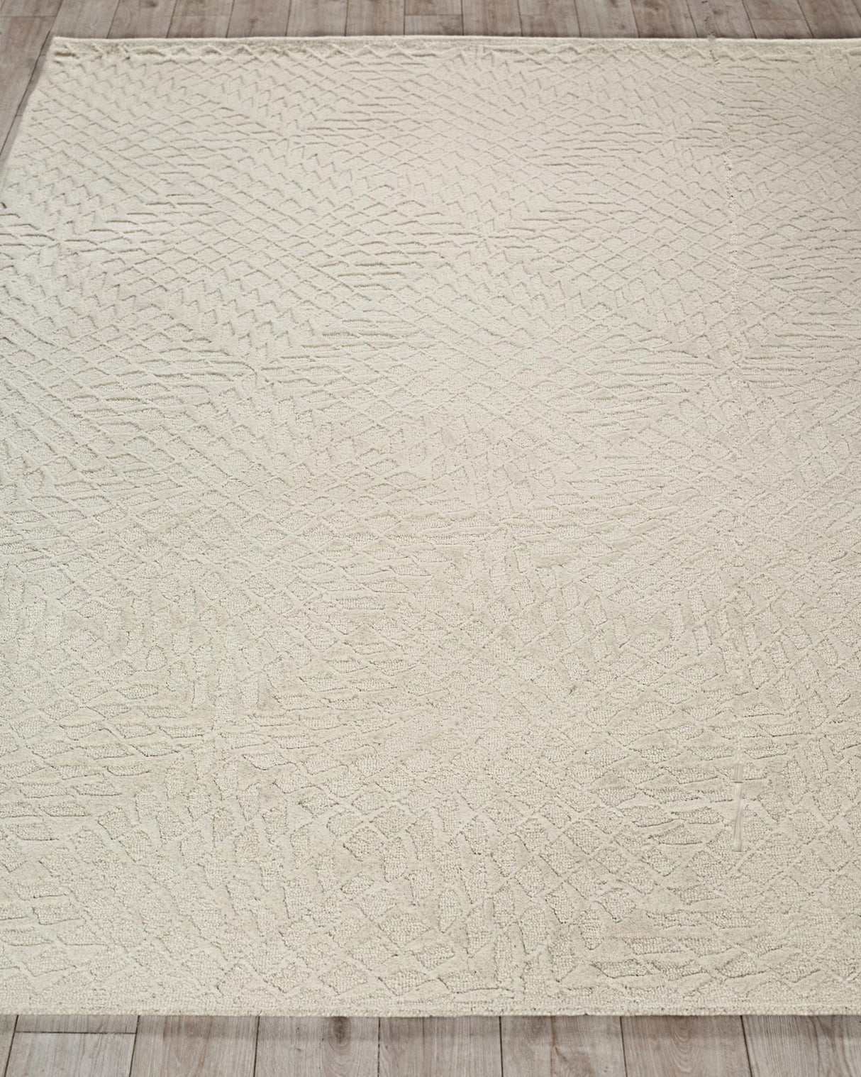 Exquisite Rugs Sandro Handmade Hand-tufted New Zealand Wool on Canvas Ivory 2' x 3' Area Rug