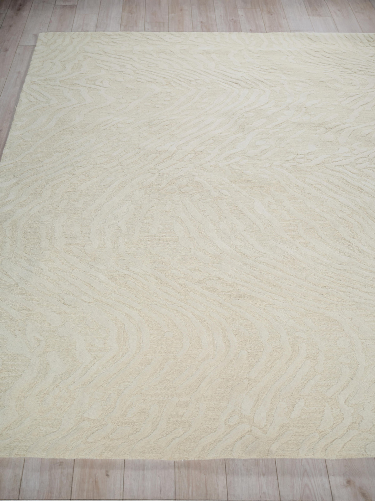 Exquisite Rugs Entro Hand Tufted New Zealand Wool in 7179 Cream/Ivory 14' x 18' Area Rug