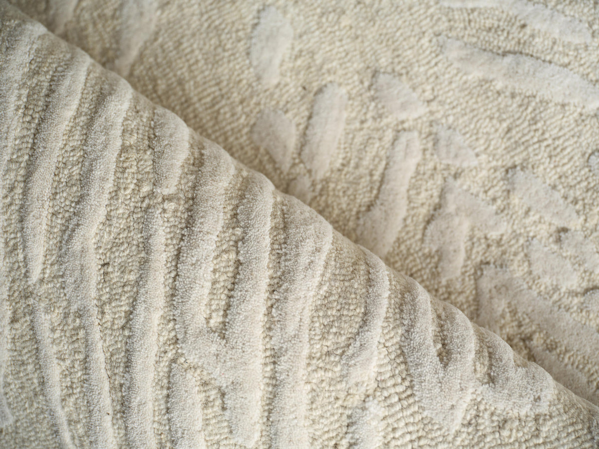 Exquisite Rugs Entro Hand Tufted New Zealand Wool in 7179 Cream/Ivory 14' x 18' Area Rug
