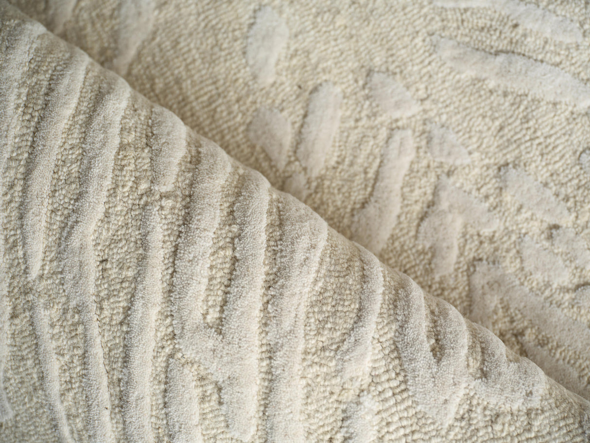 Exquisite Rugs Entro Hand Tufted New Zealand Wool in 7179 Cream/Ivory 15' x 20' Area Rug