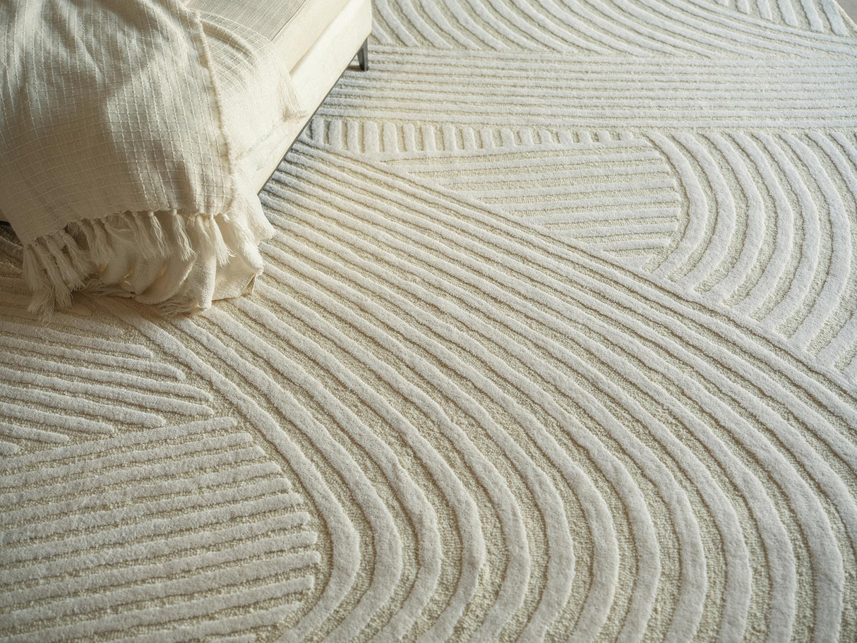 Exquisite Rugs Exquisite Rugs Entro Handmade New Zealand Wool 7182 Cream/Ivory 14' x 18' Area Rug