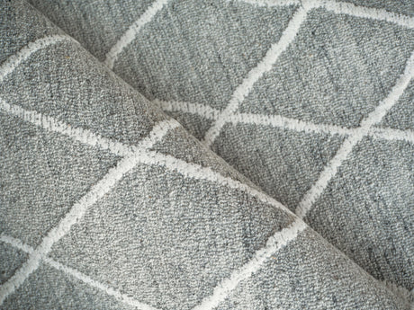 Exquisite Rugs Kodiak Hand Tufted New Zealand Wool in 7194 Gray/Ivory 4' x 6' Area Rug