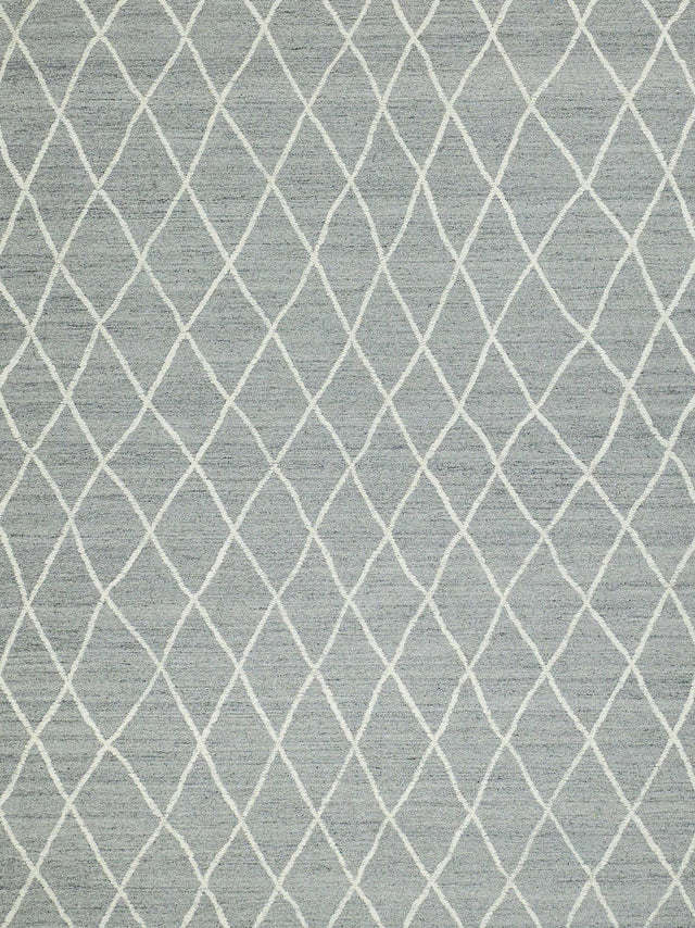 Exquisite Rugs Kodiak Hand Tufted New Zealand Wool in 7194 Gray/Ivory 8' x 10' Area Rug