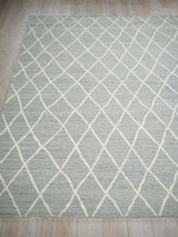 Exquisite Rugs Kodiak Hand Tufted New Zealand Wool in 7194 Gray/Ivory 8' x 10' Area Rug