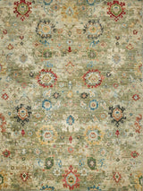 Exquisite Rugs Oxford Hand Knotted Ghazni Wool in 7219 Light Green 6' x 9' Area Rug
