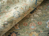Exquisite Rugs Oxford Hand Knotted Ghazni Wool in 7219 Light Green 6' x 9' Area Rug
