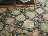 Exquisite Rugs Oxford Hand Knotted Ghazni Wool in 7219 Light Green 10' x 8' Area Rug