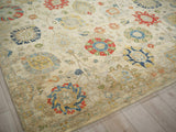 Exquisite Rugs Oxford Hand Knotted Ghazni Wool in 7219 Light Green 12' x 9' Area Rug