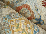 Exquisite Rugs Oxford Hand Knotted Ghazni Wool in 7219 Light Green 12' x 9' Area Rug